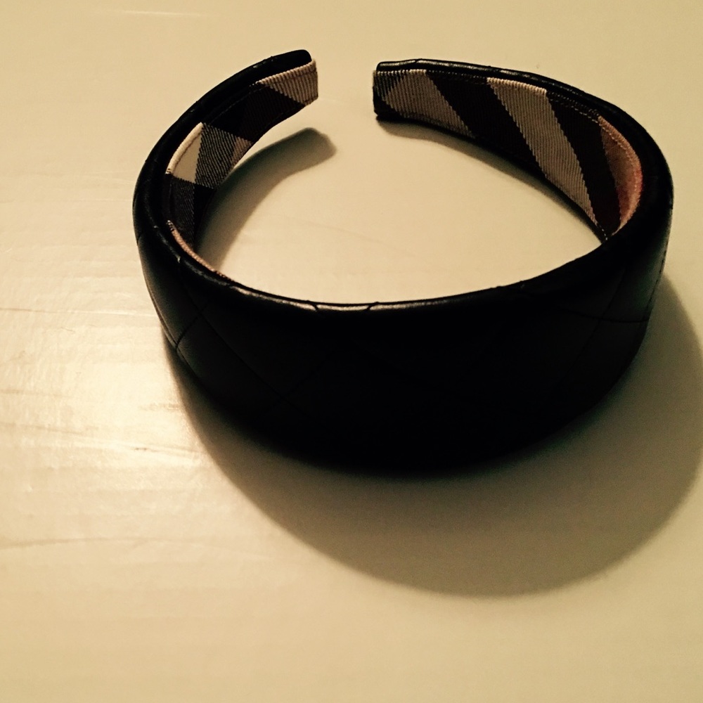 SOLD | BURBERRY QUILTED LEATHER HEADBAND
